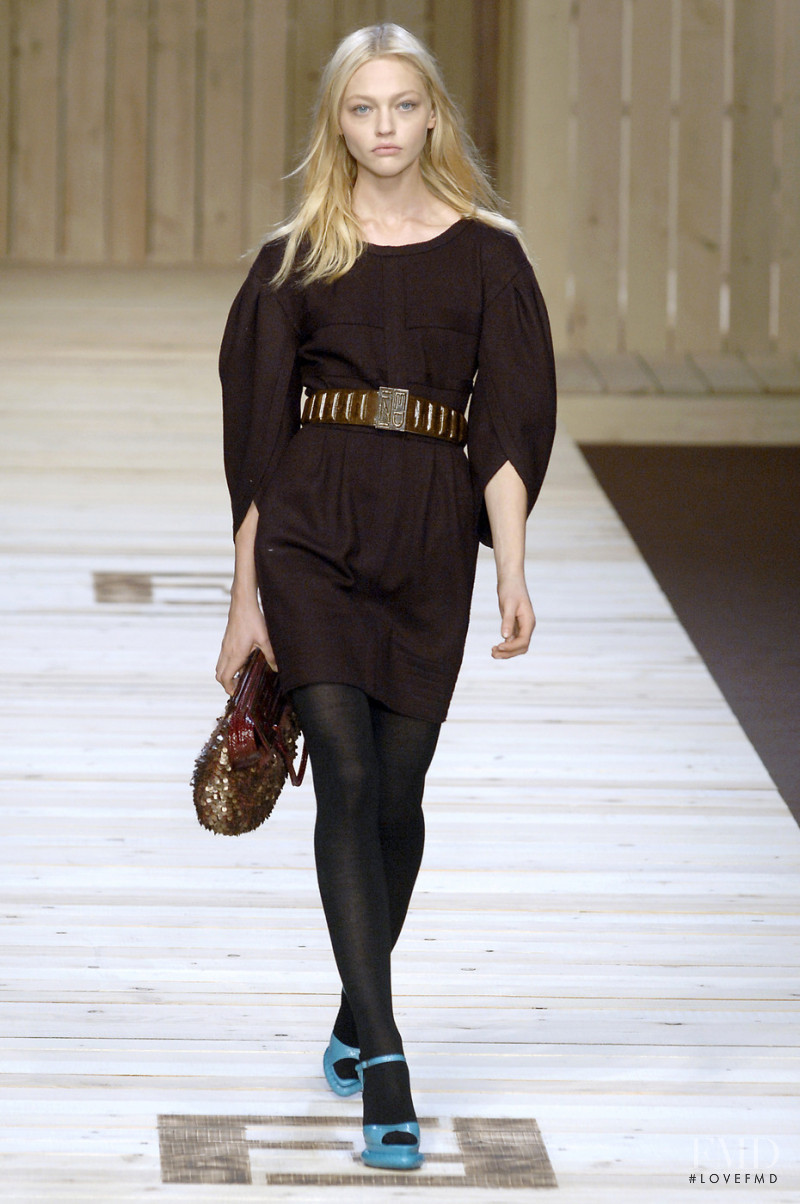 Sasha Pivovarova featured in  the Fendi fashion show for Autumn/Winter 2007