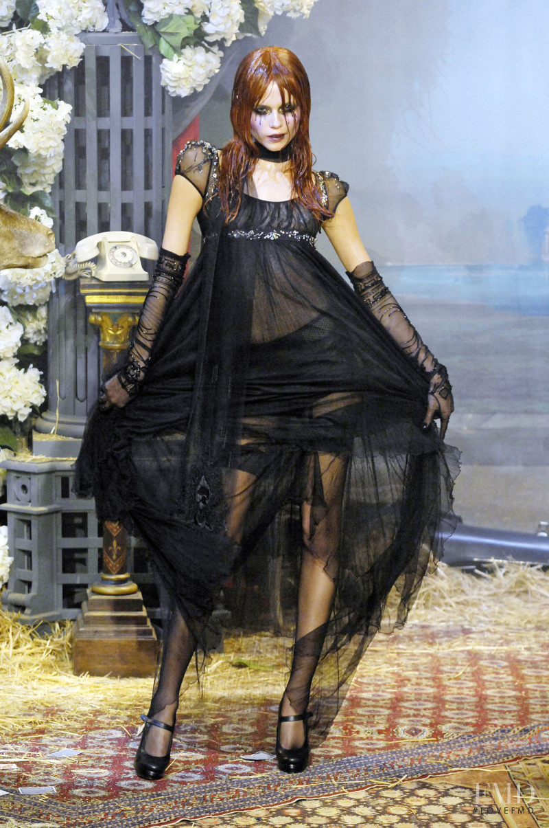 Natasha Poly featured in  the John Galliano fashion show for Autumn/Winter 2007