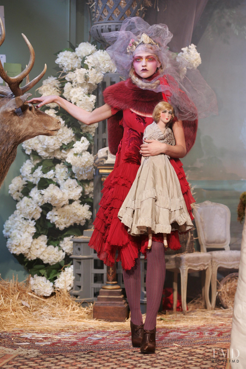 Sasha Pivovarova featured in  the John Galliano fashion show for Autumn/Winter 2007
