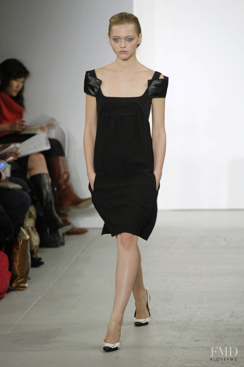 Sasha Pivovarova featured in  the Narciso Rodriguez fashion show for Autumn/Winter 2006