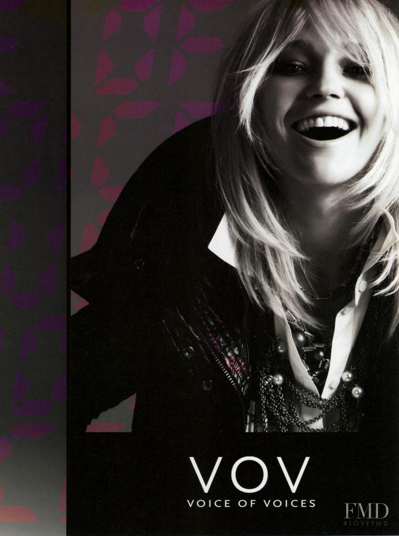 Sasha Pivovarova featured in  the VOV - Voice of Voices advertisement for Autumn/Winter 2008