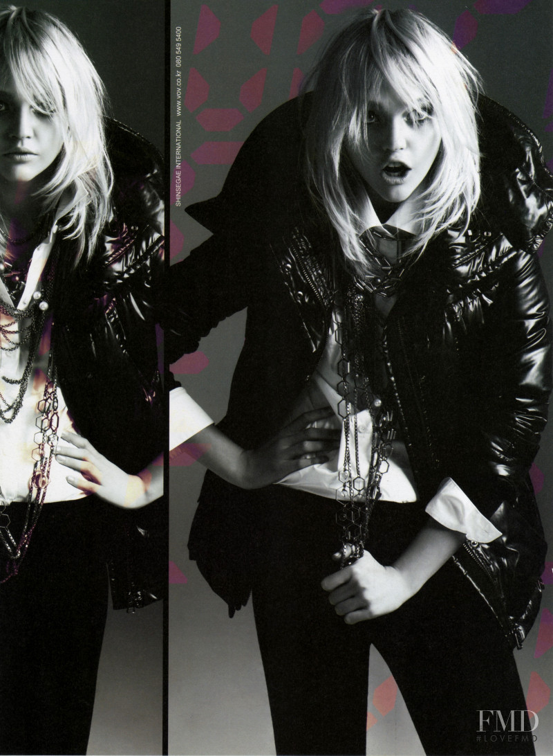 Sasha Pivovarova featured in  the VOV - Voice of Voices advertisement for Autumn/Winter 2008