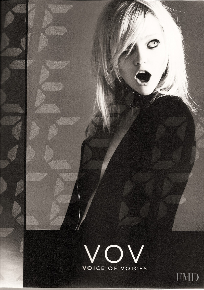 Sasha Pivovarova featured in  the VOV - Voice of Voices advertisement for Autumn/Winter 2008