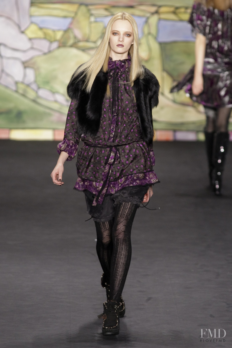 Daria Strokous featured in  the Anna Sui fashion show for Autumn/Winter 2010