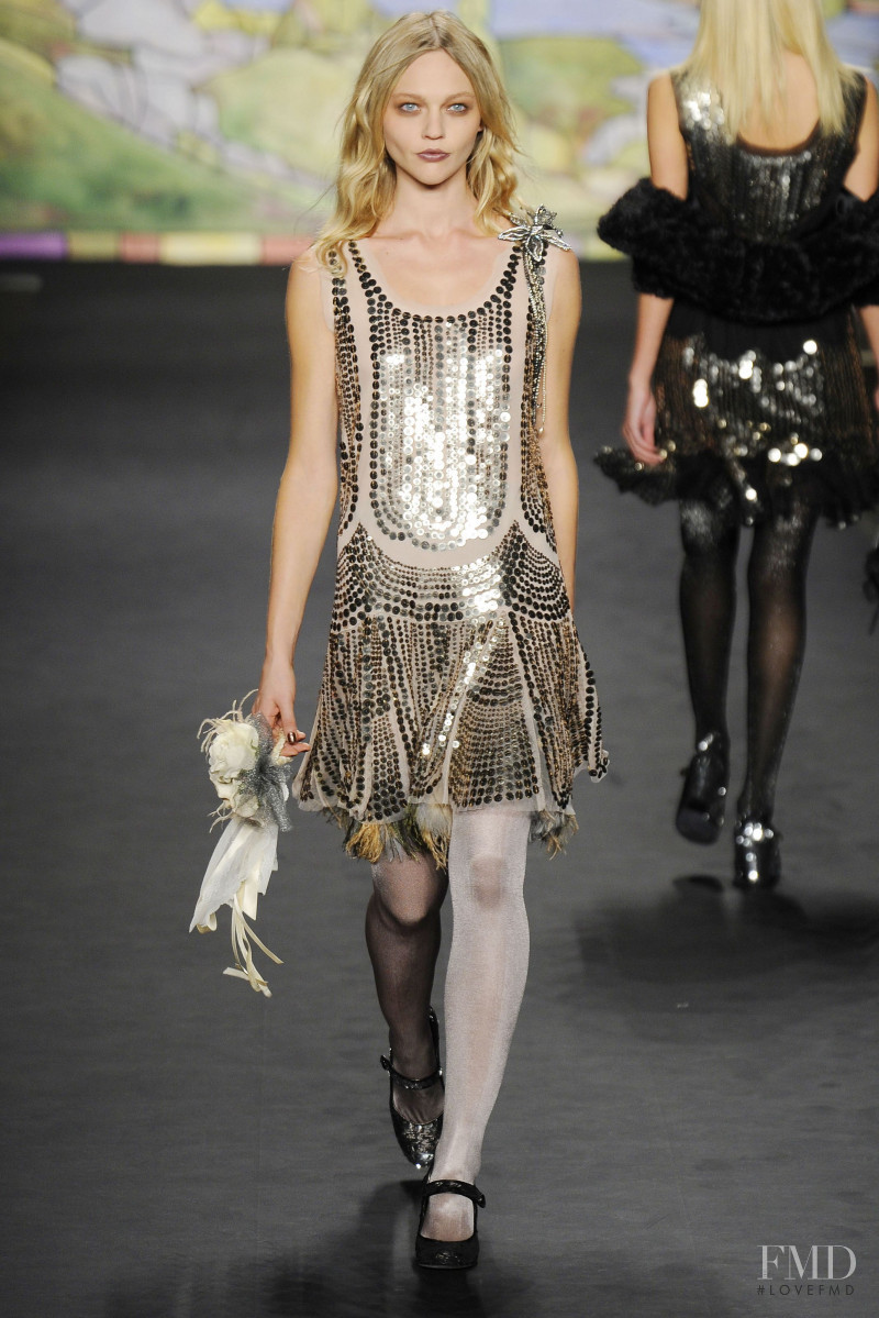 Sasha Pivovarova featured in  the Anna Sui fashion show for Autumn/Winter 2010