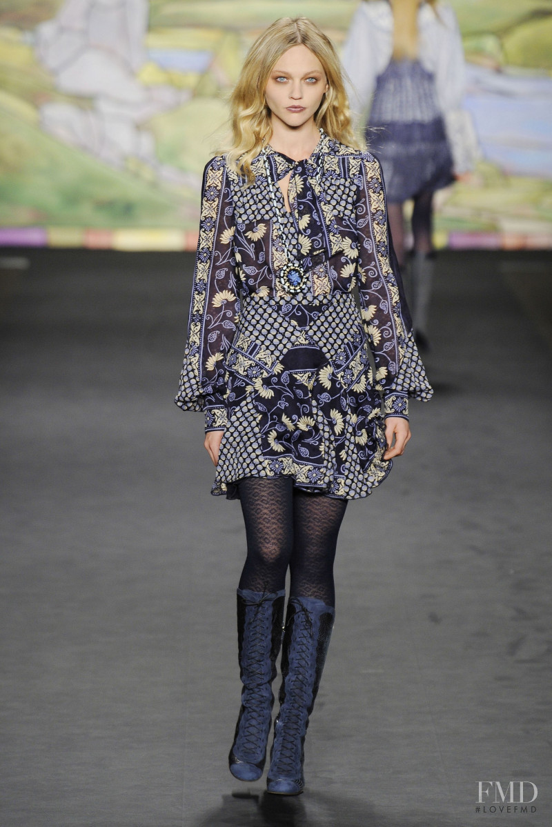 Sasha Pivovarova featured in  the Anna Sui fashion show for Autumn/Winter 2010