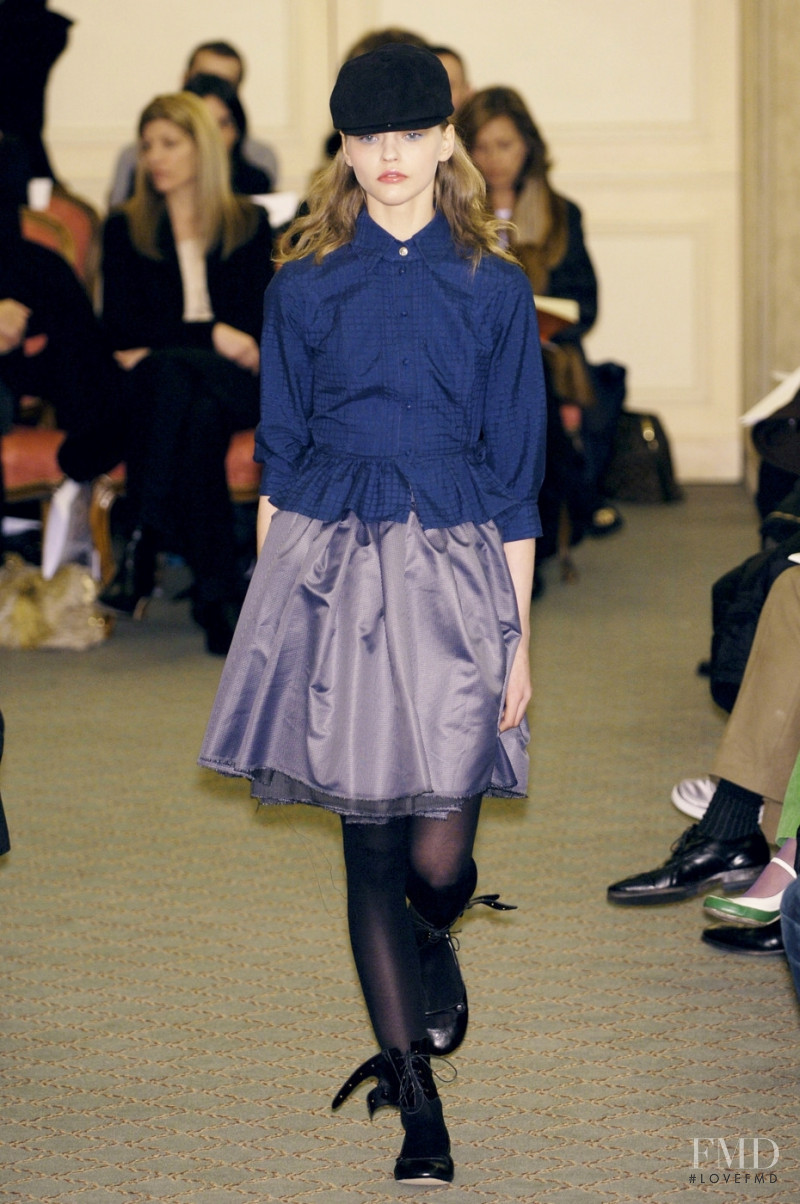 Sasha Pivovarova featured in  the Charles Anastase fashion show for Autumn/Winter 2005