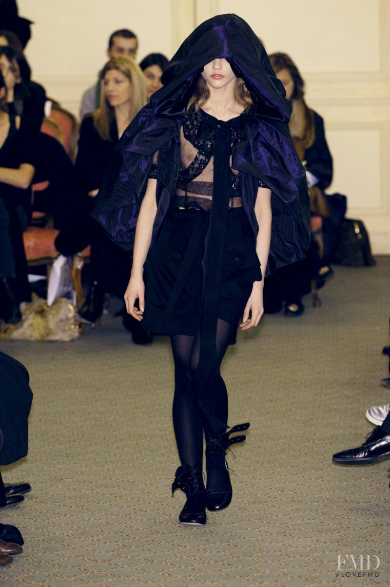 Sasha Pivovarova featured in  the Charles Anastase fashion show for Autumn/Winter 2005