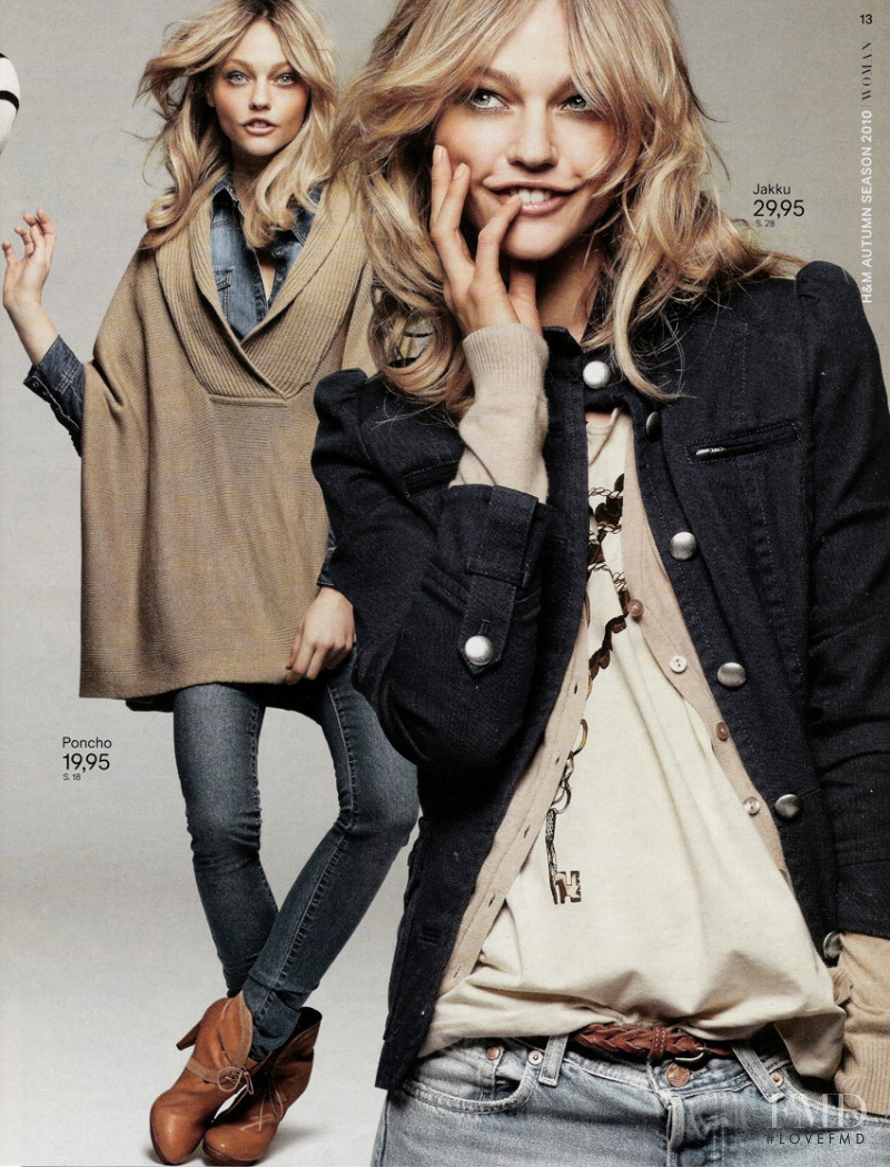 Sasha Pivovarova featured in  the H&M catalogue for Autumn/Winter 2010