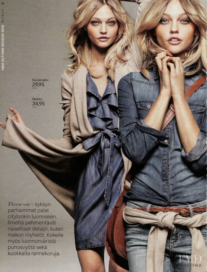Sasha Pivovarova featured in  the H&M catalogue for Autumn/Winter 2010