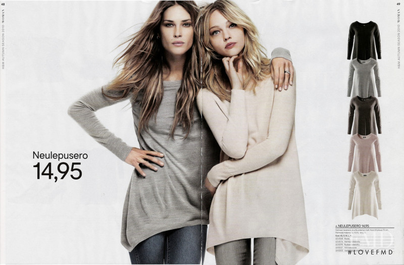 Sasha Pivovarova featured in  the H&M catalogue for Autumn/Winter 2010