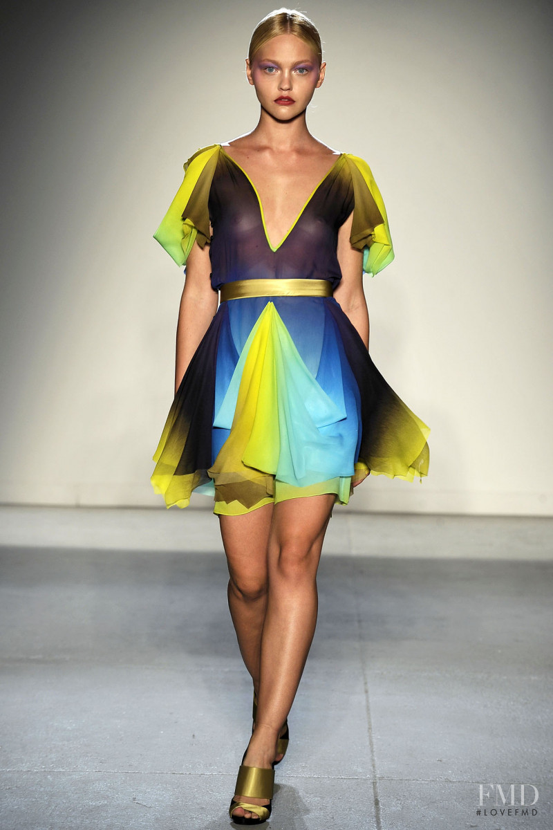 Sasha Pivovarova featured in  the Jonathan Saunders fashion show for Spring/Summer 2009