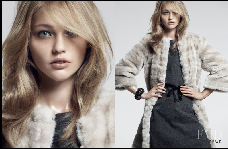 Sasha Pivovarova featured in  the OVS Industry advertisement for Autumn/Winter 2011