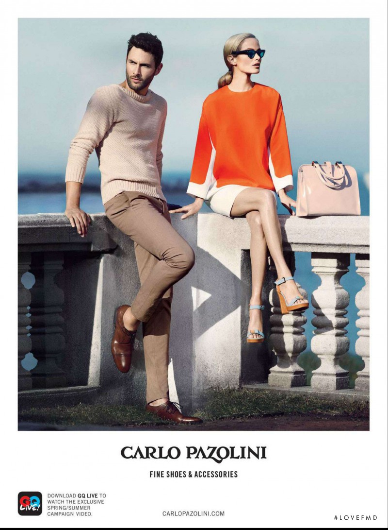 Carolyn Murphy featured in  the Carlo Pazolini advertisement for Spring/Summer 2013