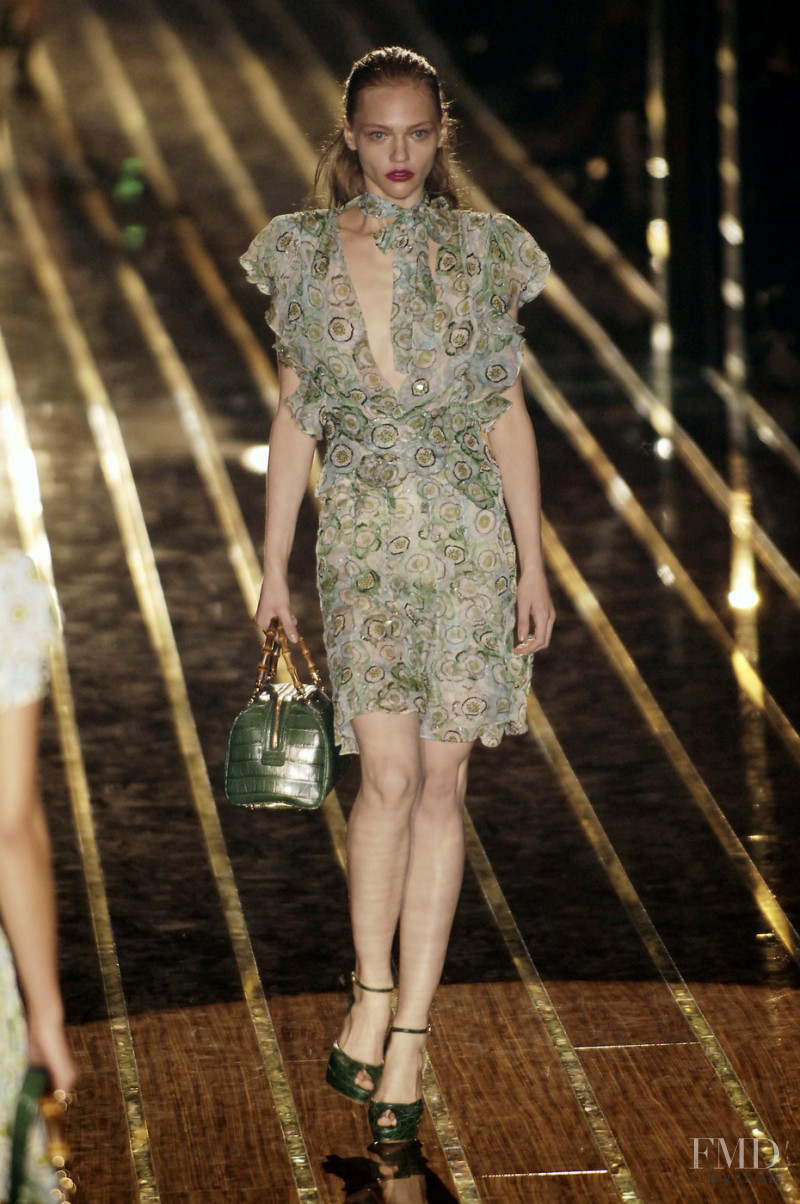 Sasha Pivovarova featured in  the Gucci fashion show for Spring/Summer 2006