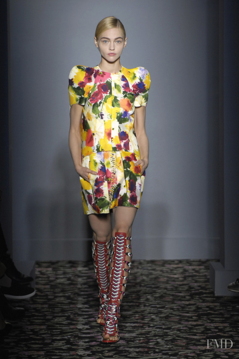 Sasha Pivovarova featured in  the Balenciaga fashion show for Spring/Summer 2008