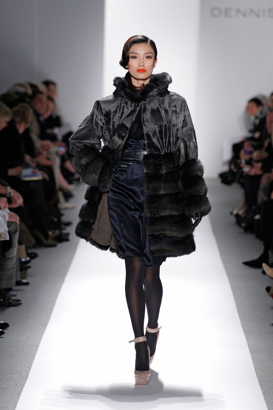 Ruth Bell featured in  the Dennis Basso fashion show for Autumn/Winter 2012