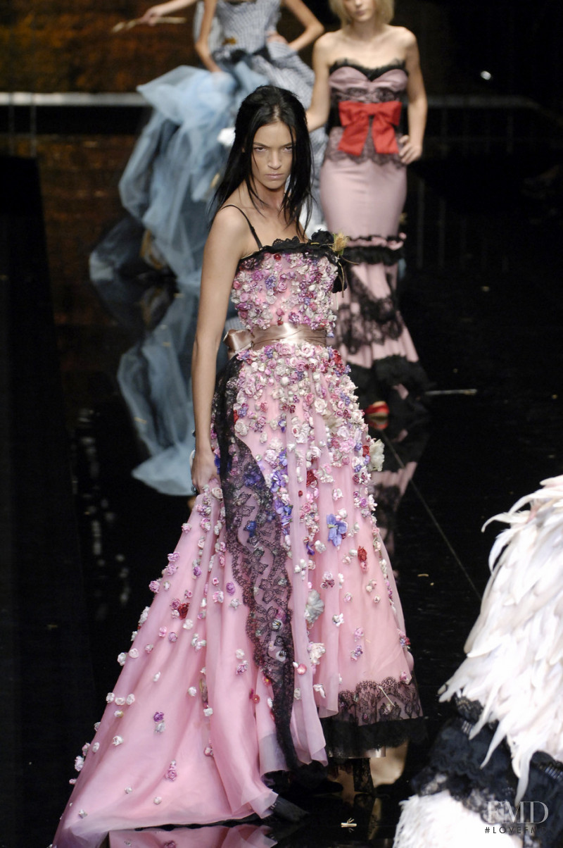 Mariacarla Boscono featured in  the Dolce & Gabbana Alta Moda fashion show for Spring/Summer 2006