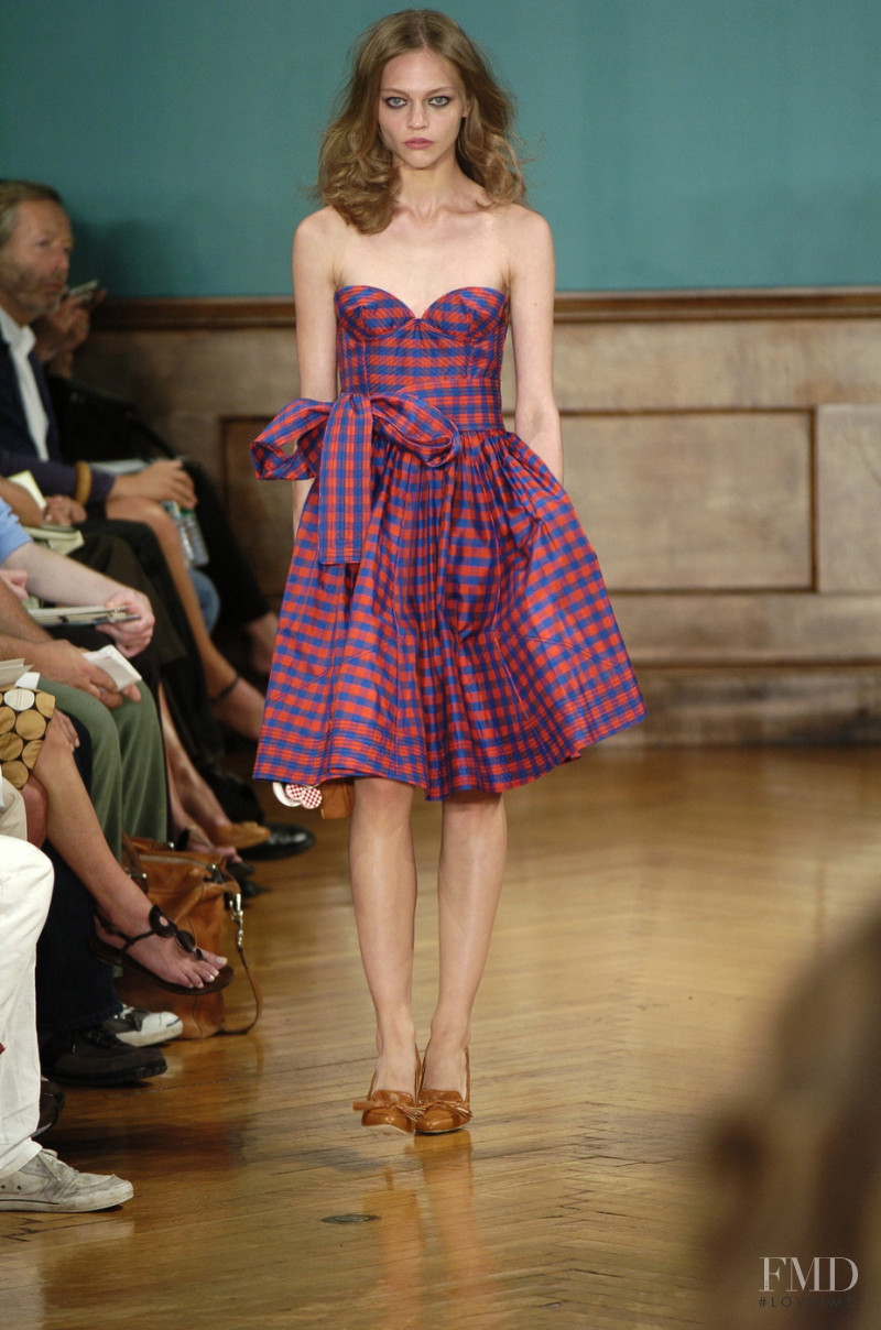 Sasha Pivovarova featured in  the Luella fashion show for Spring/Summer 2006