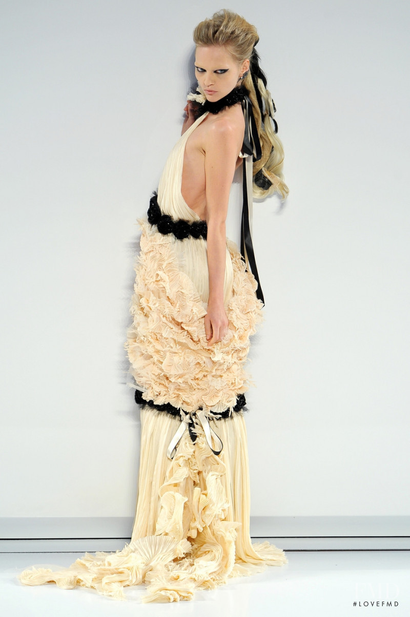 Sasha Pivovarova featured in  the Chanel Haute Couture fashion show for Autumn/Winter 2009