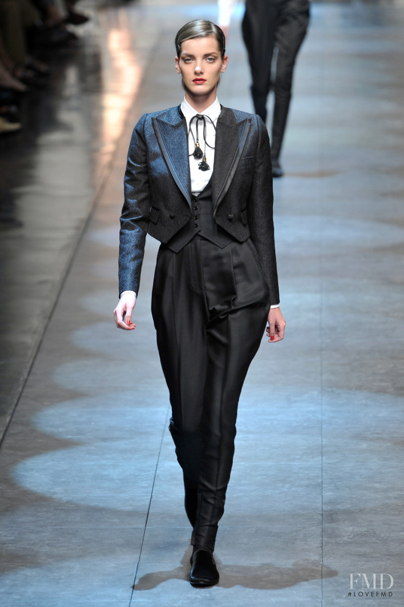 Denisa Dvorakova featured in  the Dolce & Gabbana fashion show for Spring/Summer 2010
