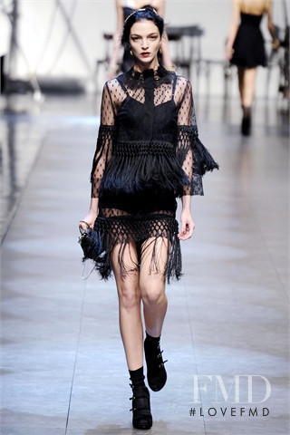 Mariacarla Boscono featured in  the Dolce & Gabbana fashion show for Spring/Summer 2010