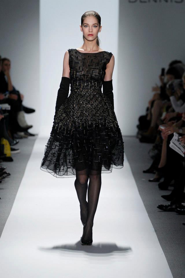 Samantha Gradoville featured in  the Dennis Basso fashion show for Autumn/Winter 2013