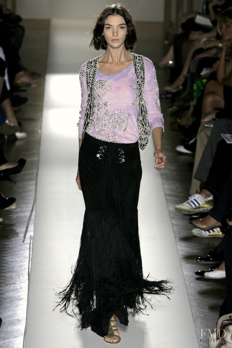 Mariacarla Boscono featured in  the Balmain fashion show for Spring/Summer 2008