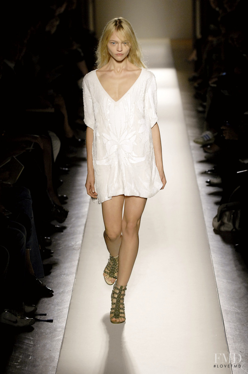 Sasha Pivovarova featured in  the Balmain fashion show for Spring/Summer 2008