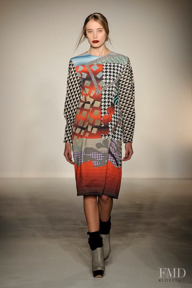 Veroni Leijnse featured in  the Basso & Brooke fashion show for Autumn/Winter 2012