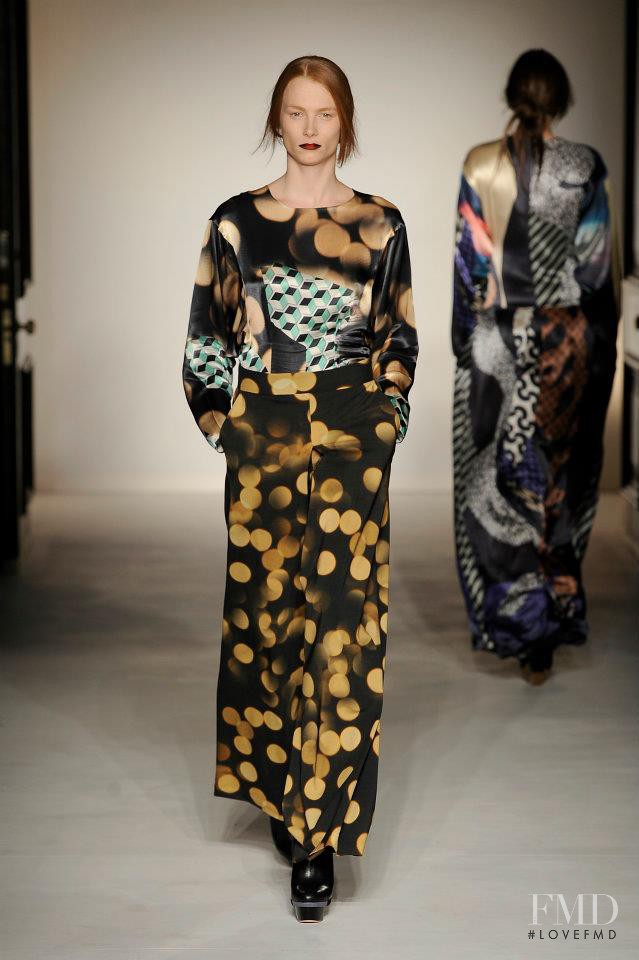 Ilona Swagemakers featured in  the Basso & Brooke fashion show for Autumn/Winter 2012