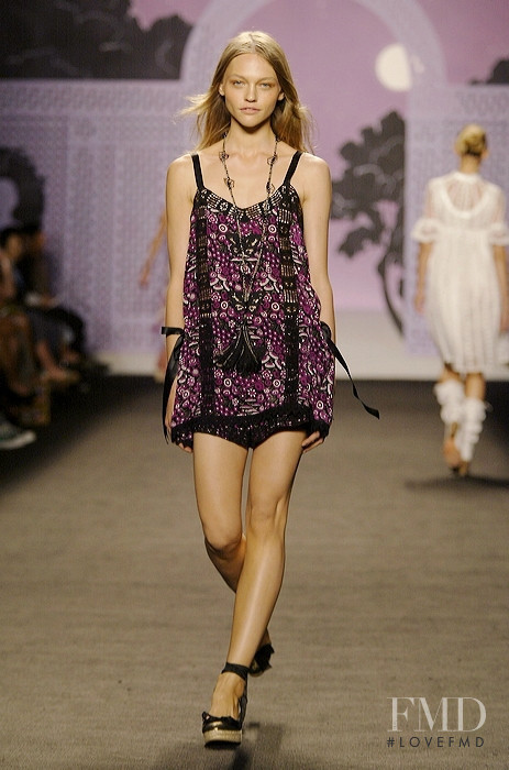 Sasha Pivovarova featured in  the Anna Sui fashion show for Spring/Summer 2006