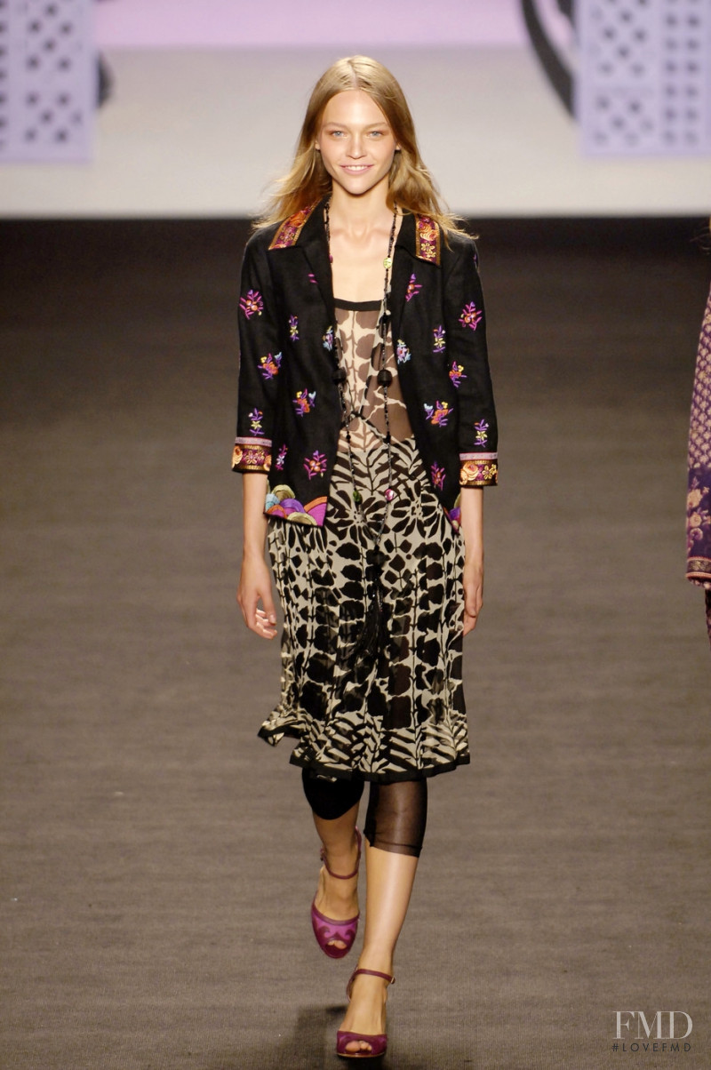 Sasha Pivovarova featured in  the Anna Sui fashion show for Spring/Summer 2006