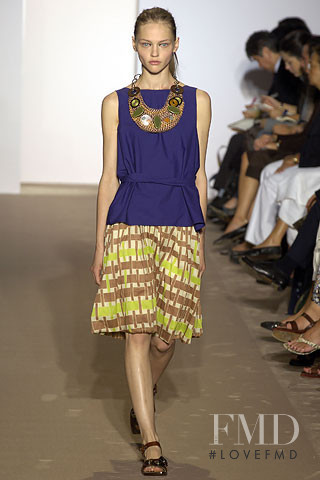 Sasha Pivovarova featured in  the Marni fashion show for Spring/Summer 2006