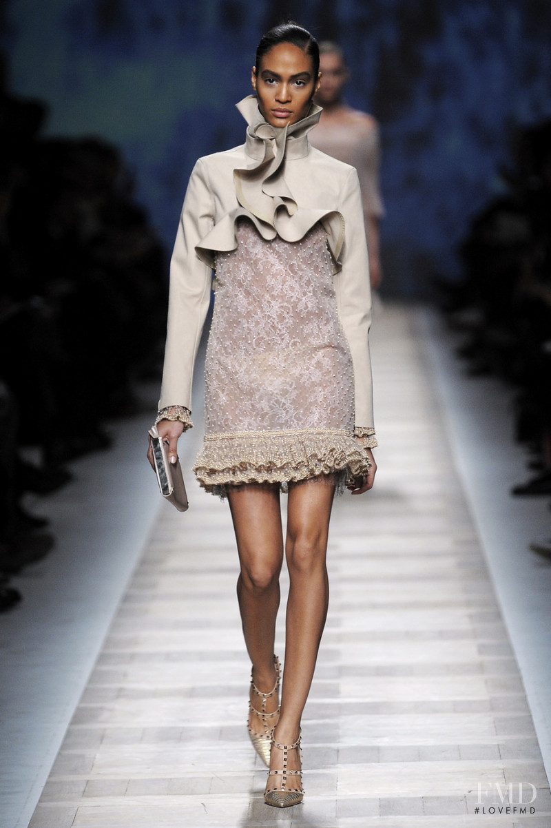 Joan Smalls featured in  the Valentino fashion show for Autumn/Winter 2010