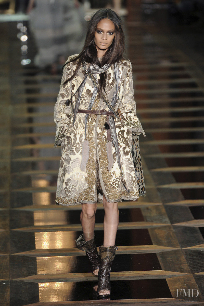 Joan Smalls featured in  the Roberto Cavalli fashion show for Autumn/Winter 2010