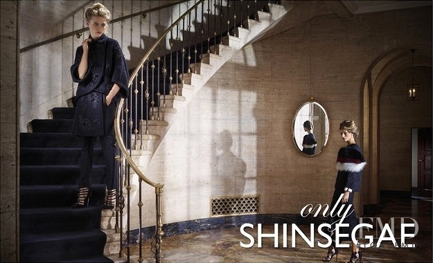 Sasha Pivovarova featured in  the Shinsegae advertisement for Autumn/Winter 2014