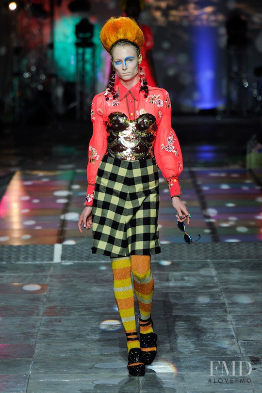 Ilona Swagemakers featured in  the Meadham Kirchhoff fashion show for Autumn/Winter 2012