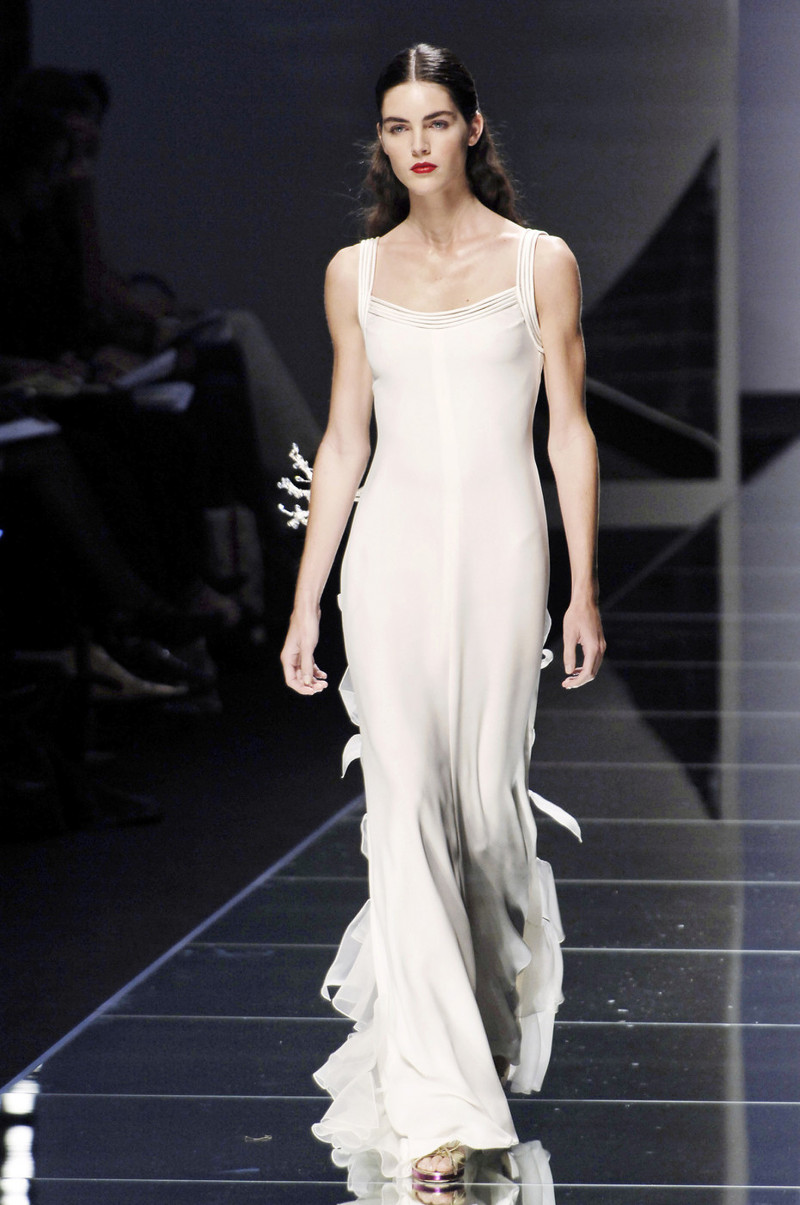 Hilary Rhoda featured in  the Valentino fashion show for Spring/Summer 2006