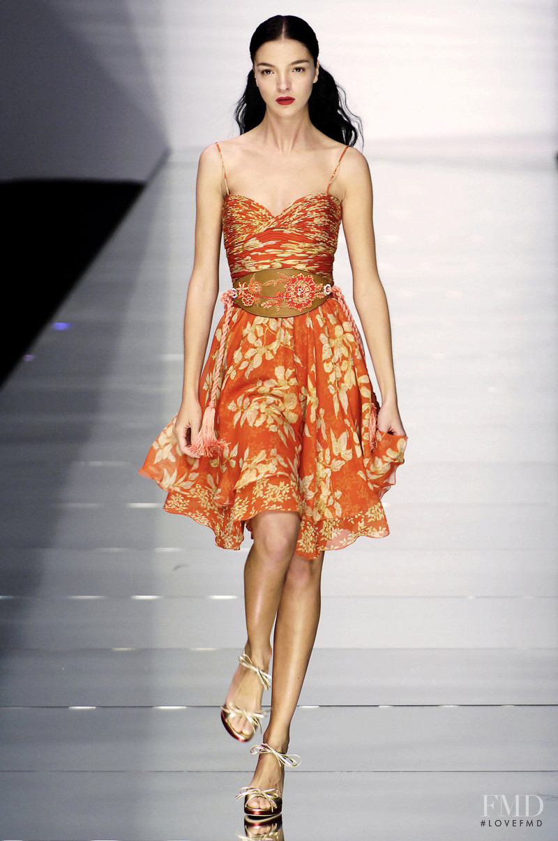 Mariacarla Boscono featured in  the Valentino fashion show for Spring/Summer 2006