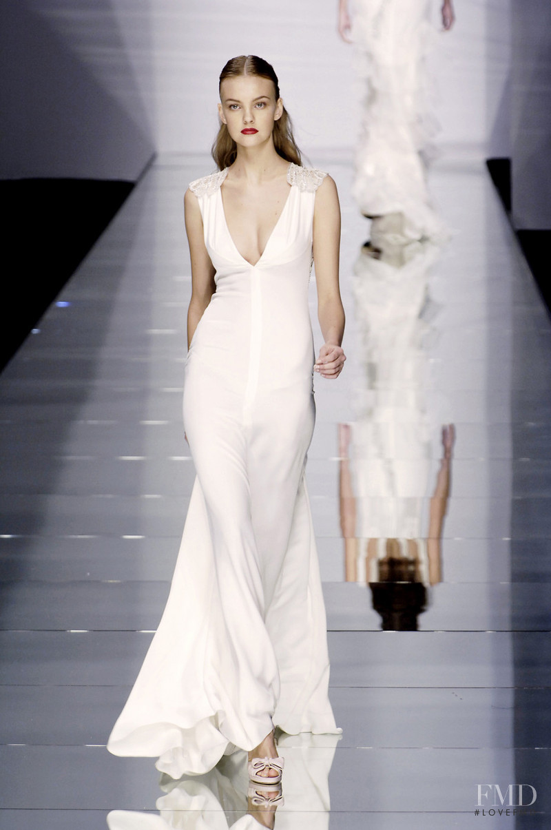 Caroline Trentini featured in  the Valentino fashion show for Spring/Summer 2006