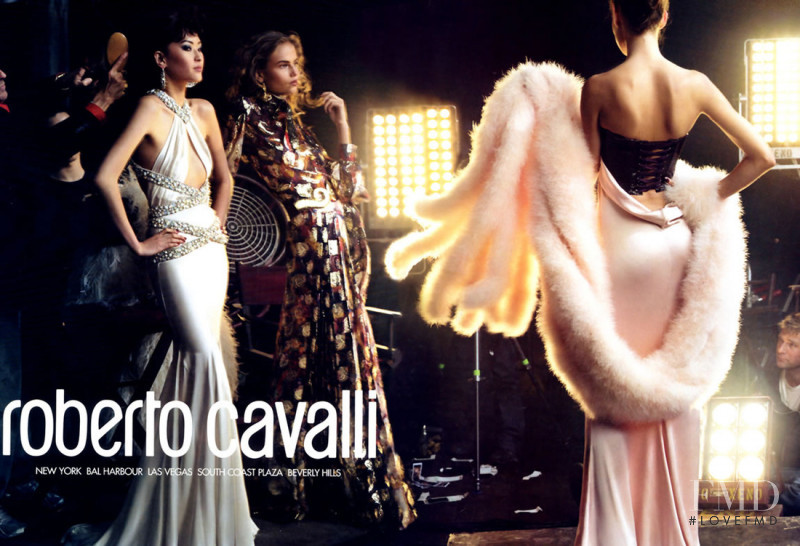 Natasha Poly featured in  the Roberto Cavalli advertisement for Autumn/Winter 2005