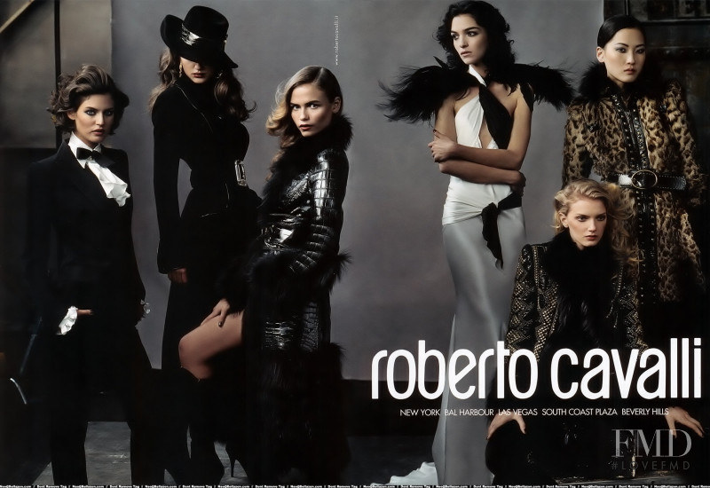 Lily Donaldson featured in  the Roberto Cavalli advertisement for Autumn/Winter 2005