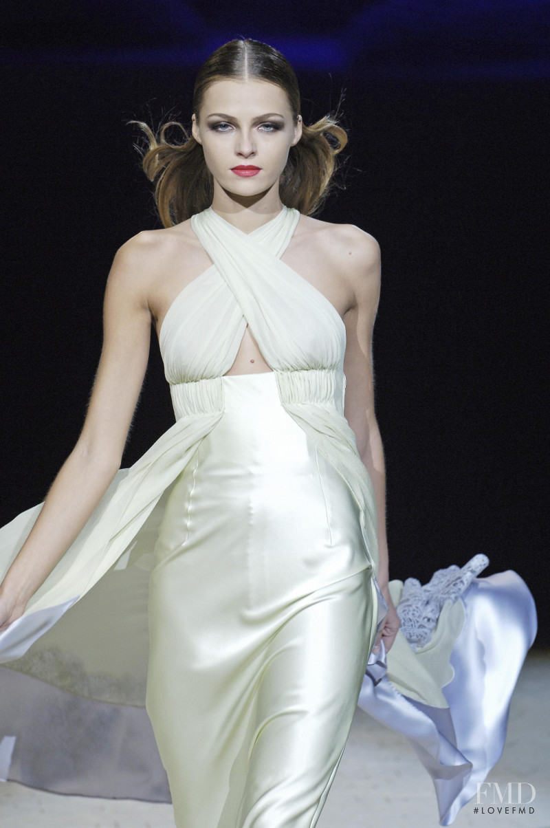 Valentina Zelyaeva featured in  the Valentino Couture fashion show for Spring/Summer 2006