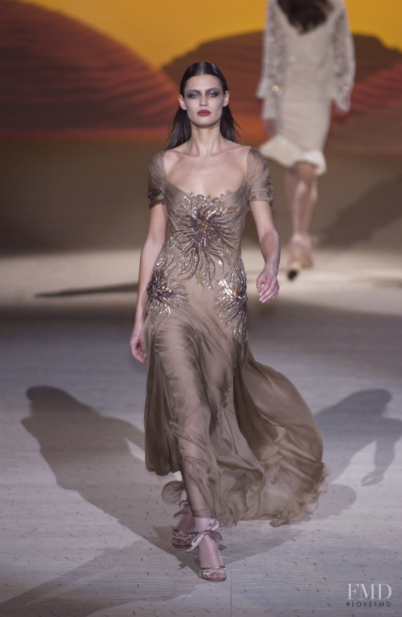 Bianca Balti featured in  the Valentino Couture fashion show for Spring/Summer 2006