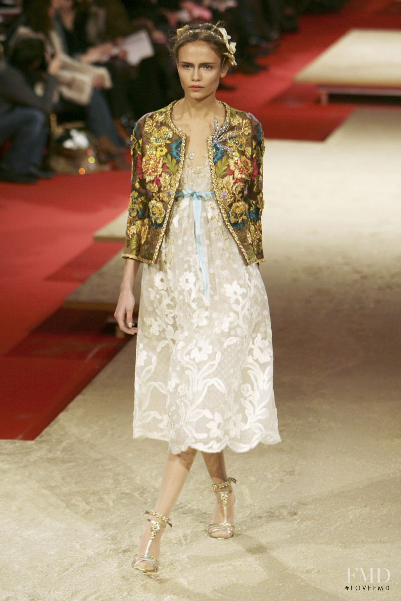 Natasha Poly featured in  the Christian Lacroix Couture fashion show for Spring/Summer 2006