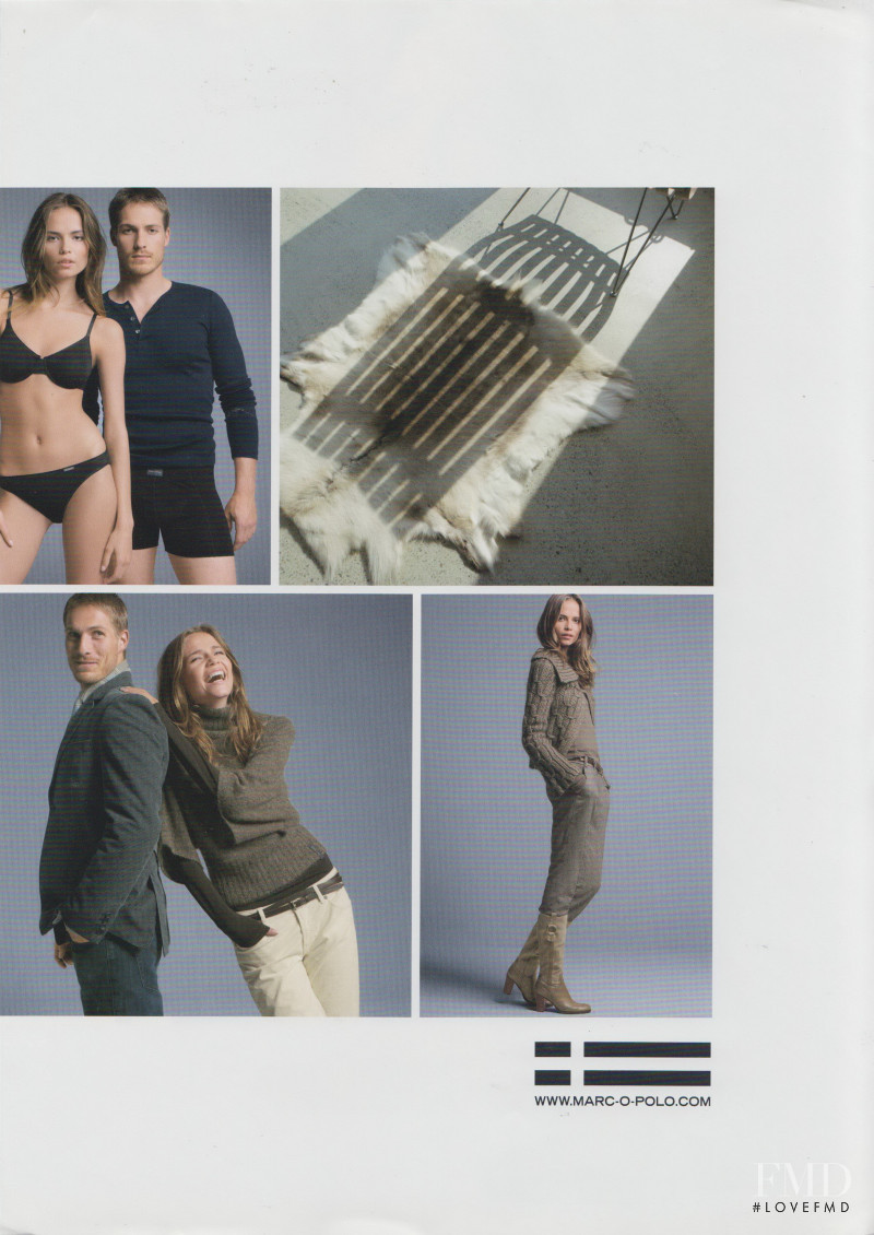 Natasha Poly featured in  the Marc O‘Polo advertisement for Autumn/Winter 2006