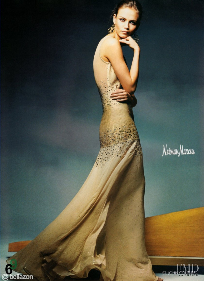 Natasha Poly featured in  the Neiman Marcus catalogue for Fall 2004