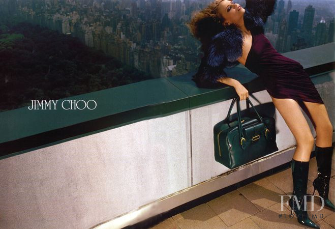 Natasha Poly featured in  the Jimmy Choo advertisement for Autumn/Winter 2004