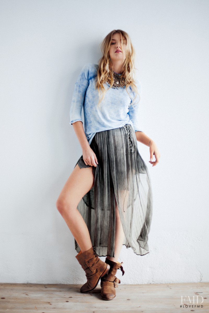 Lily Donaldson featured in  the Free People catalogue for Winter 2012